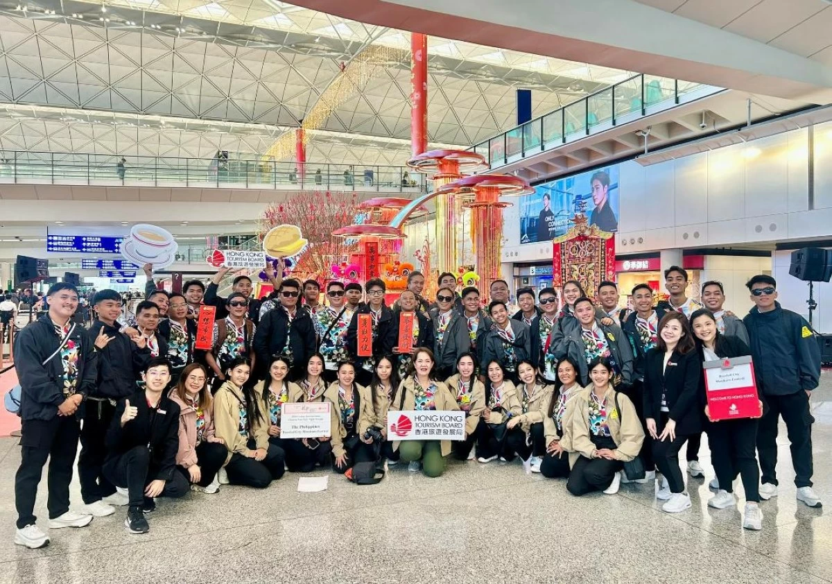 Bacolod MassKara dancers perform in Hong Kong Chinese New Year Night Parade