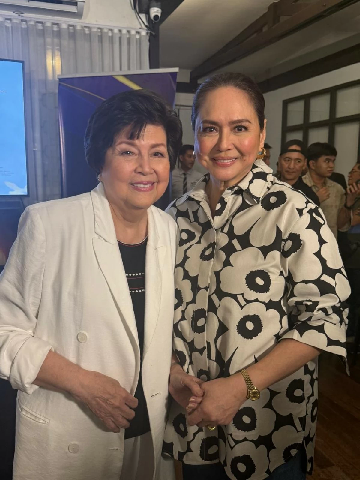 Boots Anson Roa Rodrigo (left) and Charo Santos