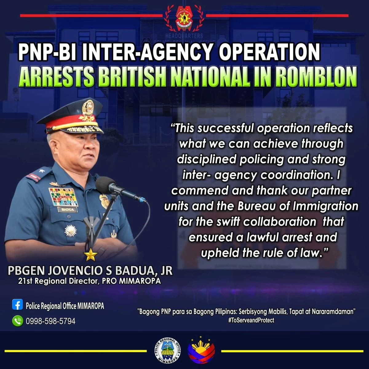 Overstaying British nabbed in Romblon