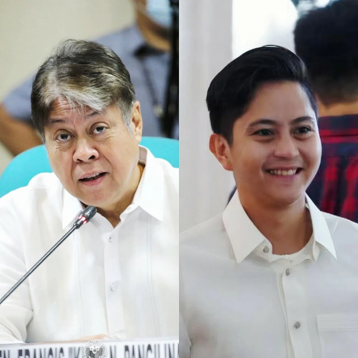 Senator Francis “Kiko” Pangilinan (left), Ilocos Norte 1st district Rep. Sandro Marcos (Facebook)