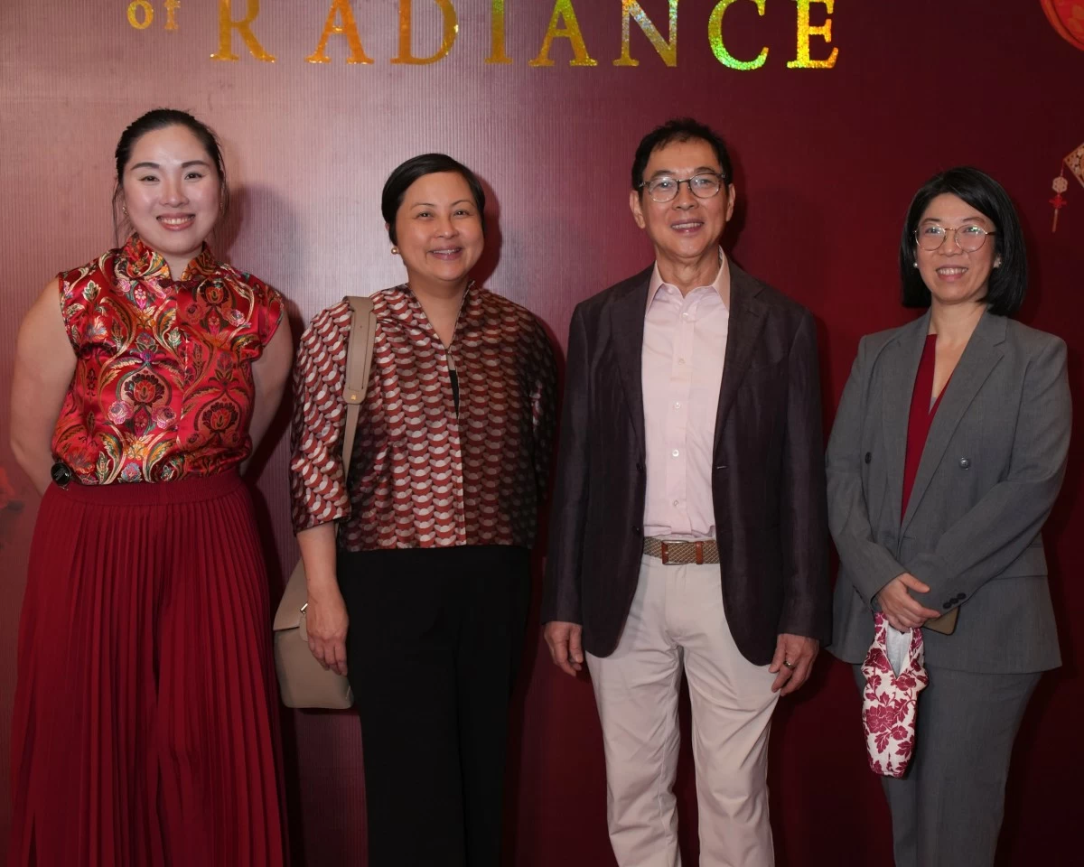 Michelle Tan, Corrie Purisima, Tony Tan Caktiong, and Kristine Ou