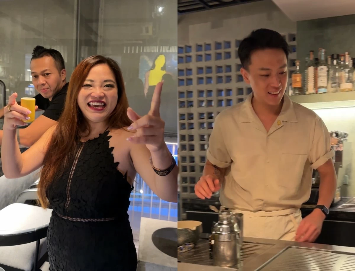 SHAKEN DUO Julie Tu, a media delegate from China, brings her trademark energy to Raion bar in San Juan, while guest bartender Paul Hsu of Obsidian Bar, No. 51 in Asia’s 50 Best Bars 2025, keeps the cocktails flowing 
