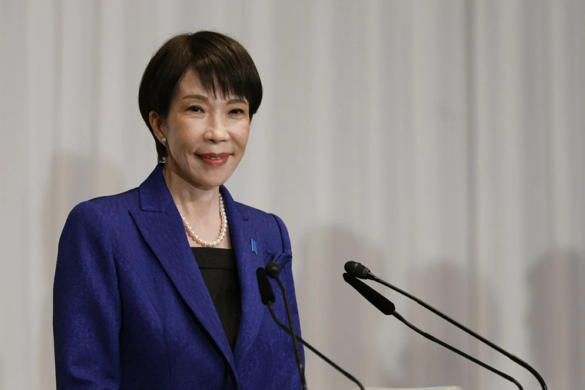 Japan's Prime Minister Sanae Takaichi, leader of the ruling Liberal Democratic Party (LDP), speaks during her press conference Monday, Feb. 9, 2026 in Tokyo. (Franck Robichon/Pool Photo via AP)