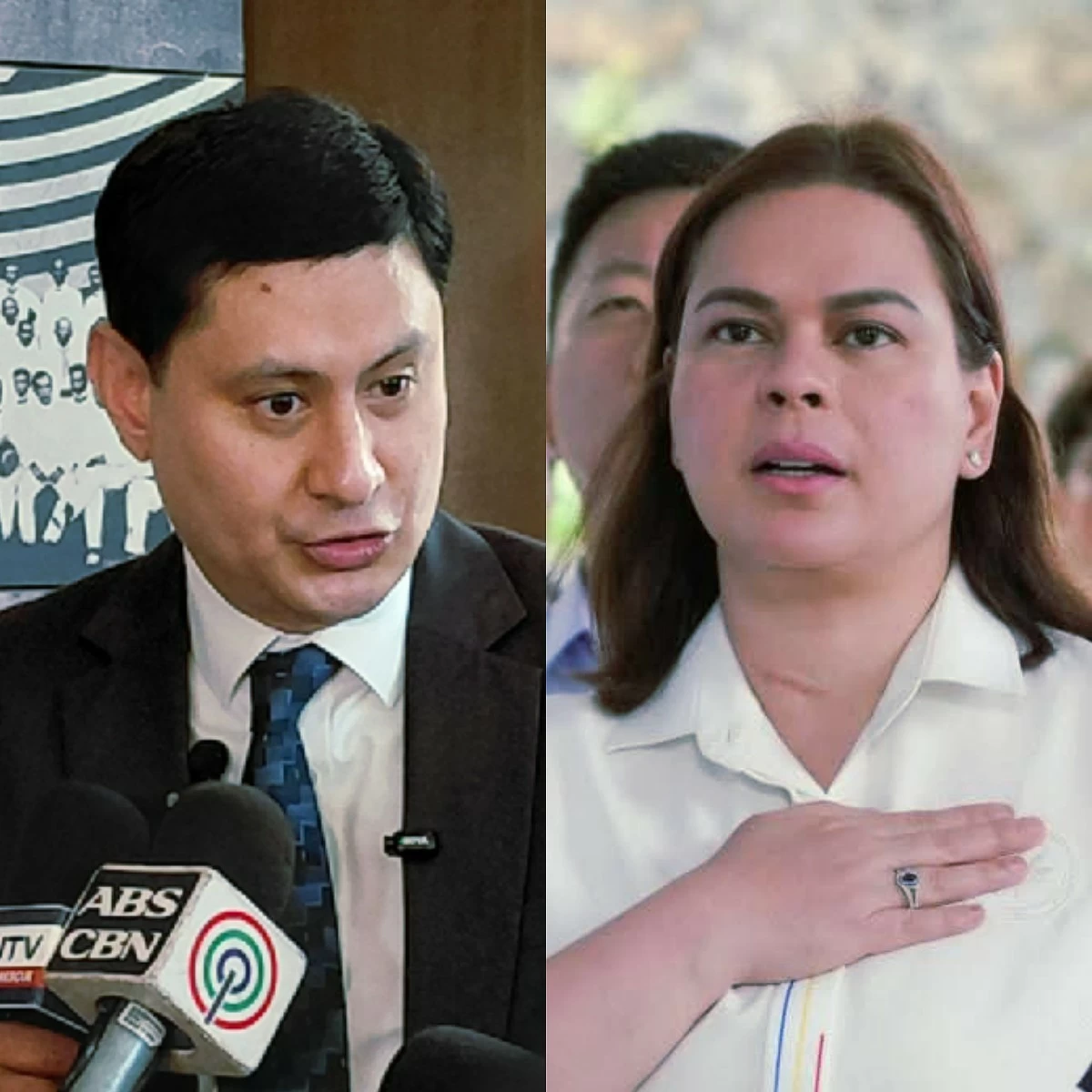 Iloilo 3rd district Rep. Lorenz Defensor (left), Vice President Sara Duterte (MANILA BULLETIN, Facebook)