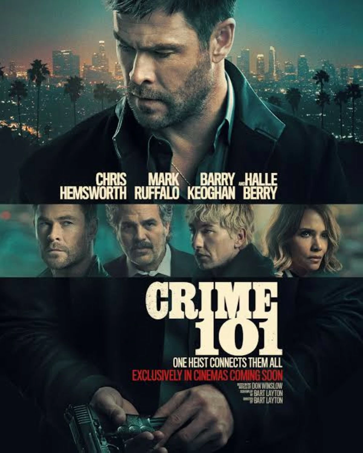 The official film poster of 'Crime 101'
