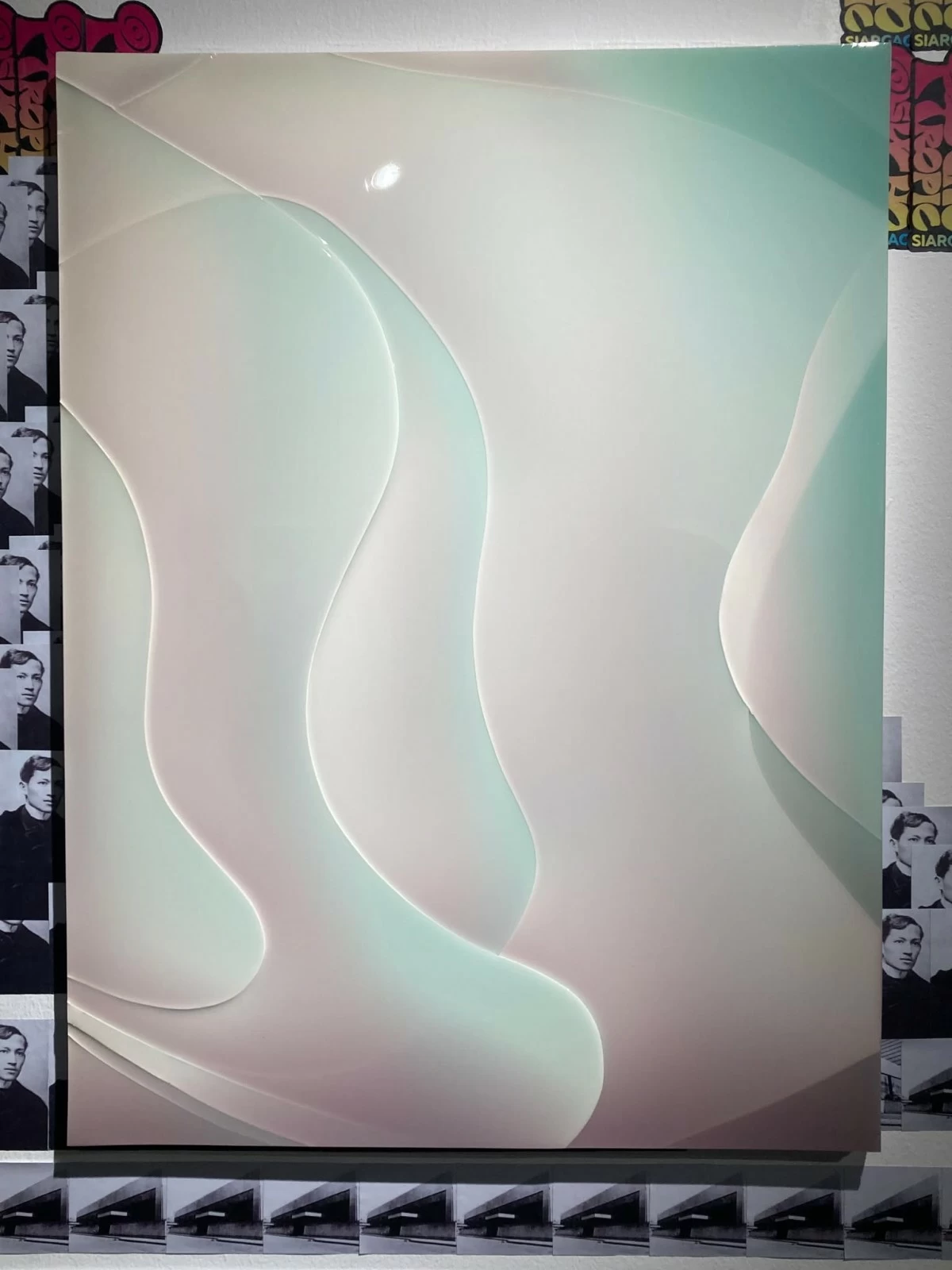 '#3001 CRYSTALIZED' epoxy on canvas, 2023