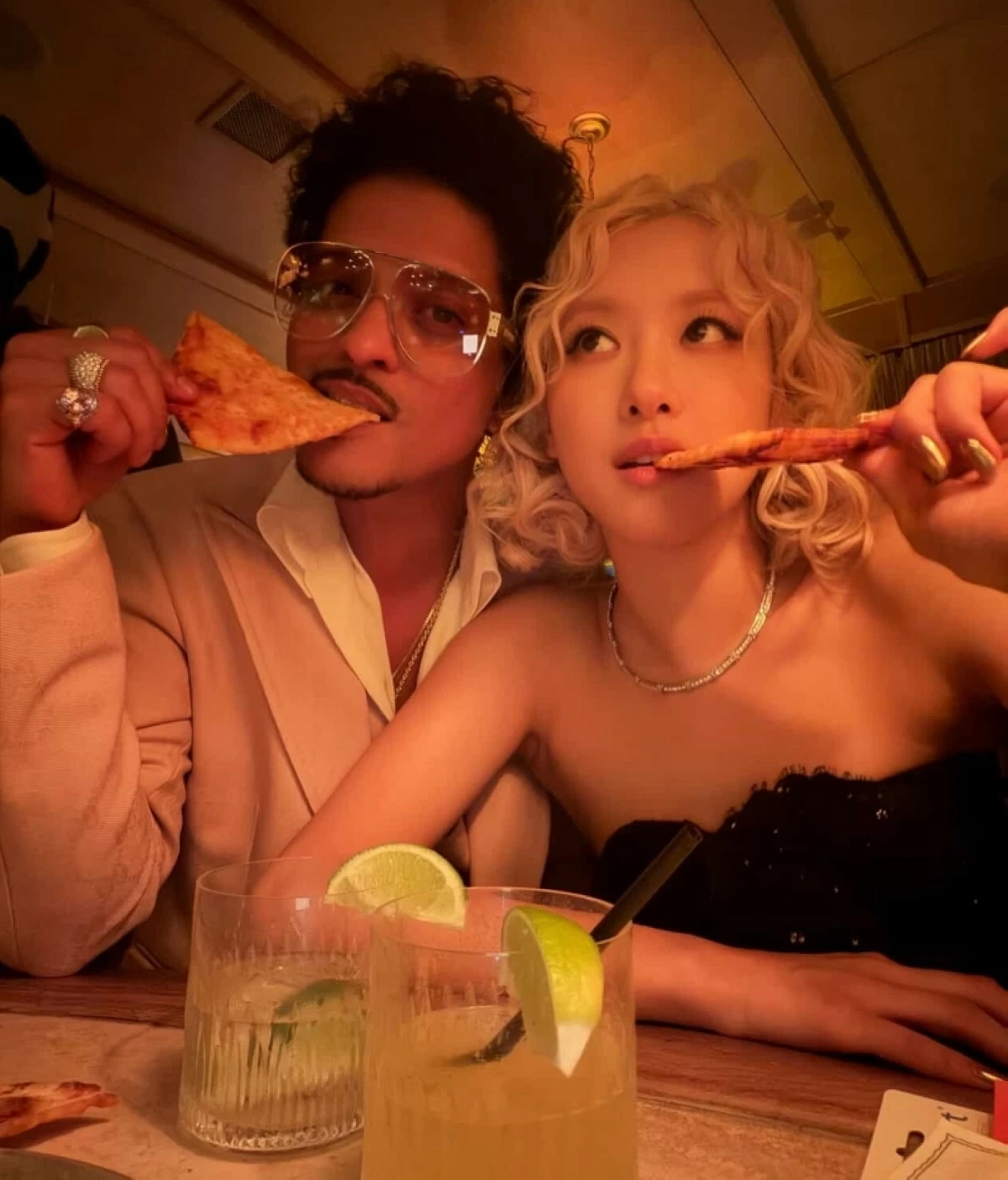 Rosé and Bruno Mars (Instagram)