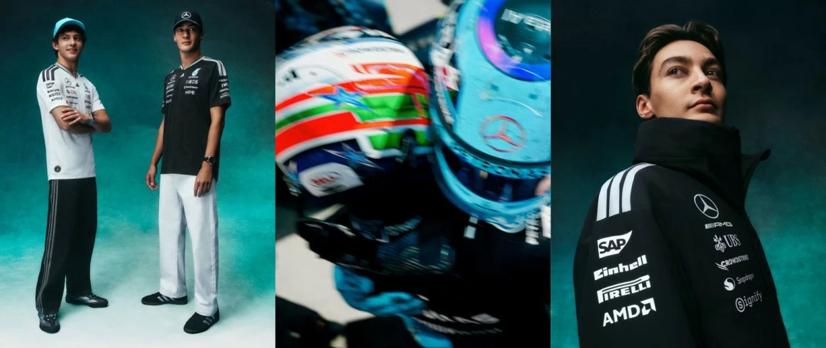 Mercedes-AMG Petronas F1 drivers Kimi Antonelli and George Russell.