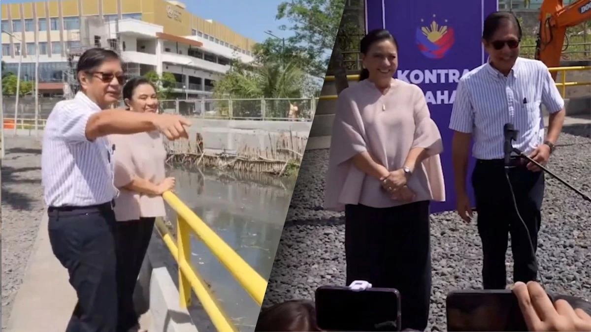 President Ferdinand 'Bongbong' Marcos Jr. and Naga City Mayor and former vice president Leni Robredo (RTVM)