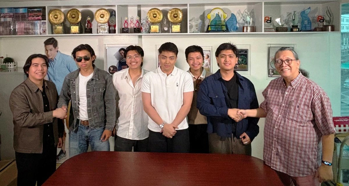 Pampanga-based band Singco Mano and GMA Music Artist and Repertoire Manager and In-house Producer Kedy Sanchez.