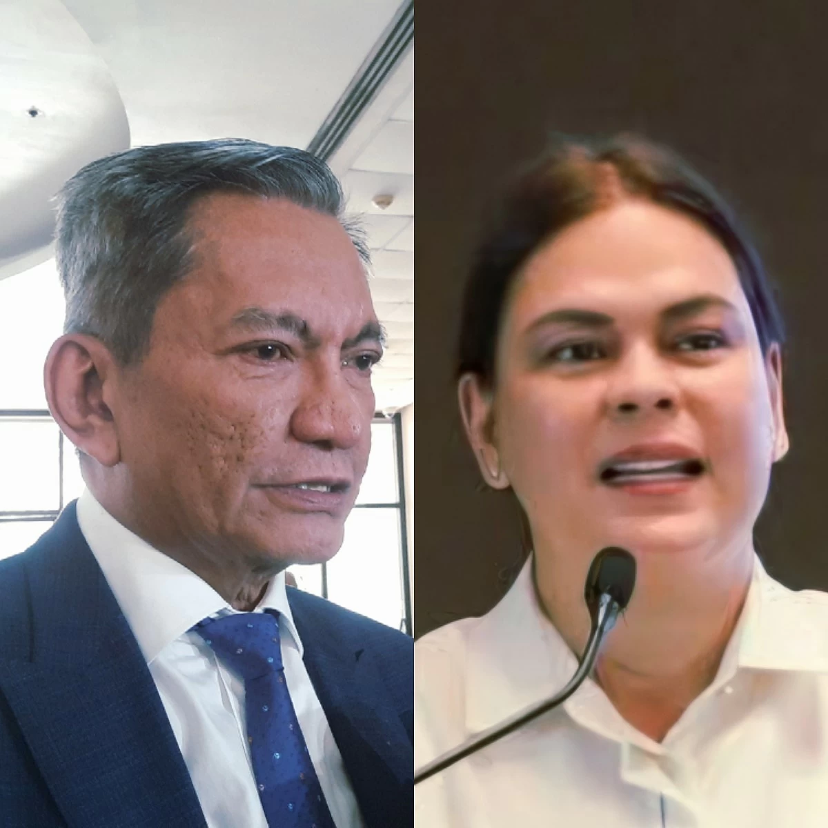 Former Albay 2nd district Rep. Joey Salceda (left), Vice President Sara Duterte (MANILA BULLETIN, Facebook)