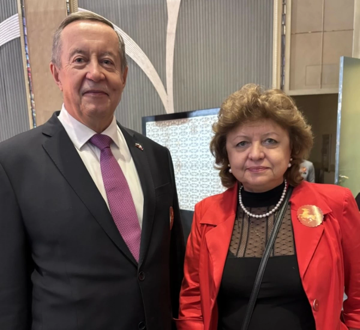 Ambassador Marat Pavlov of the Embassy of Russia and Mme. Irina Pavlov
