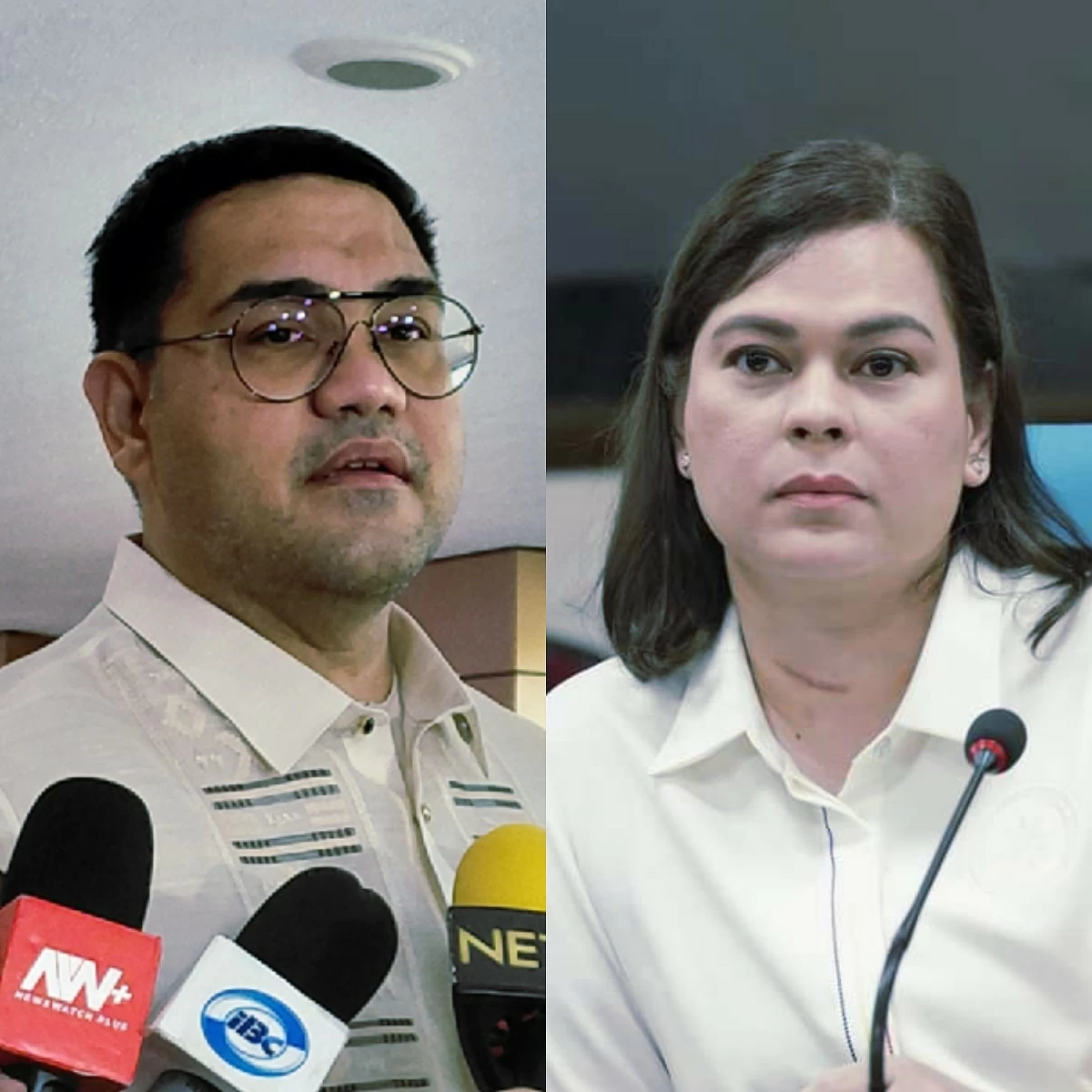 Deputy Speaker La Union 1st district Rep. Paolo Ortega V (left), Vice President Sara Duterte (MANILA BULLETIN, PPAB)