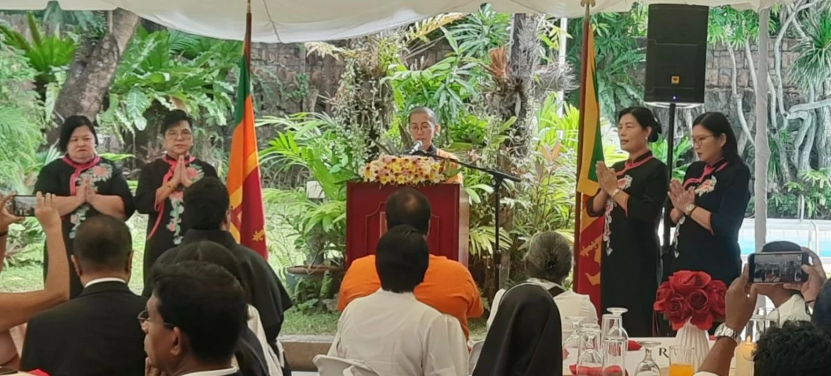 Ven. Zhi Qing of Fo Guang Shan (FGS) Mabuhay Temple leads a religious observance with officials of Buddha’s Light International Association (BLIA)-Manila 2nd Chapter, in accordance with the Mahayana Buddhist faith.
