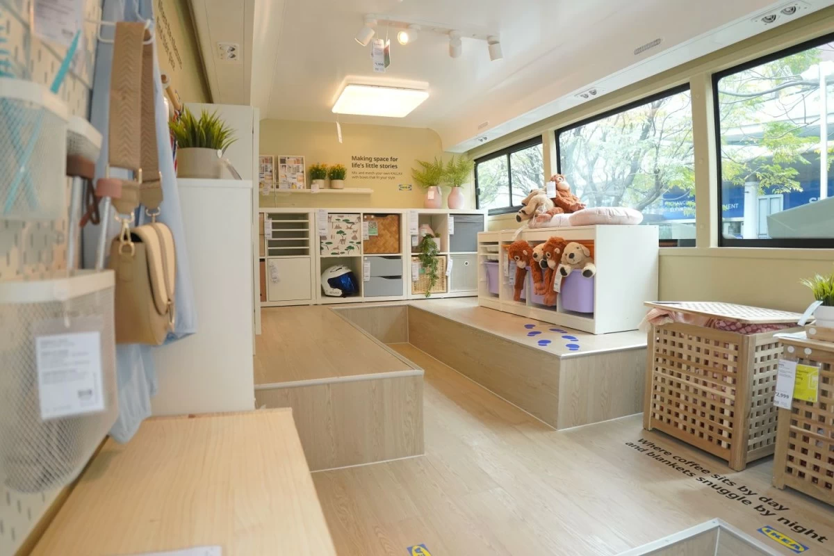 A peek inside the home furnishing bus where the IKEA pieces you love come straight to you.