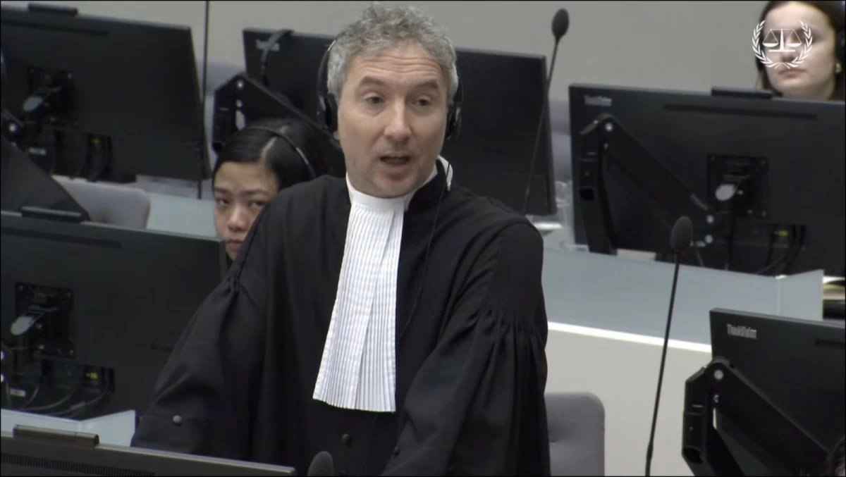 ICC trial lawyer Edward Jeremy of the Office of the Prosecutor 