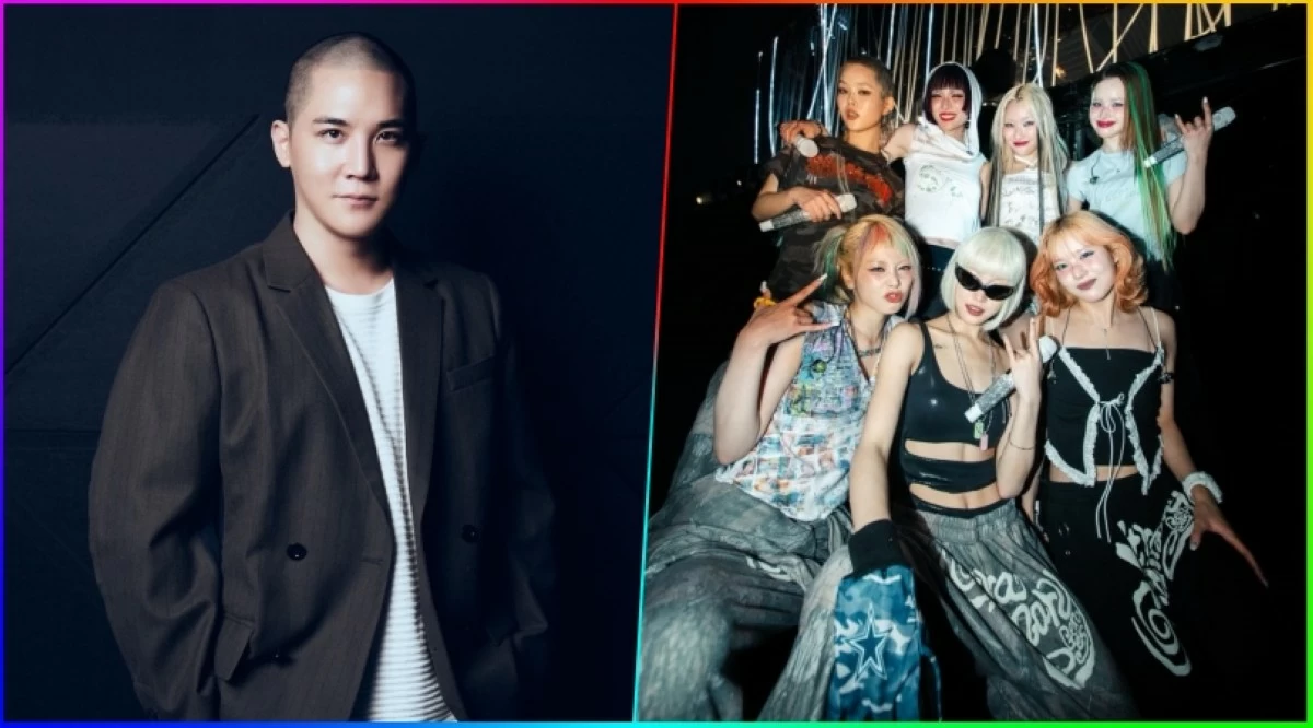 (Left) XGALX CEO and Executive Producer Jakops (Simon) and Japanese girl group XG (Photo from XGALAX/Instagram, X) 