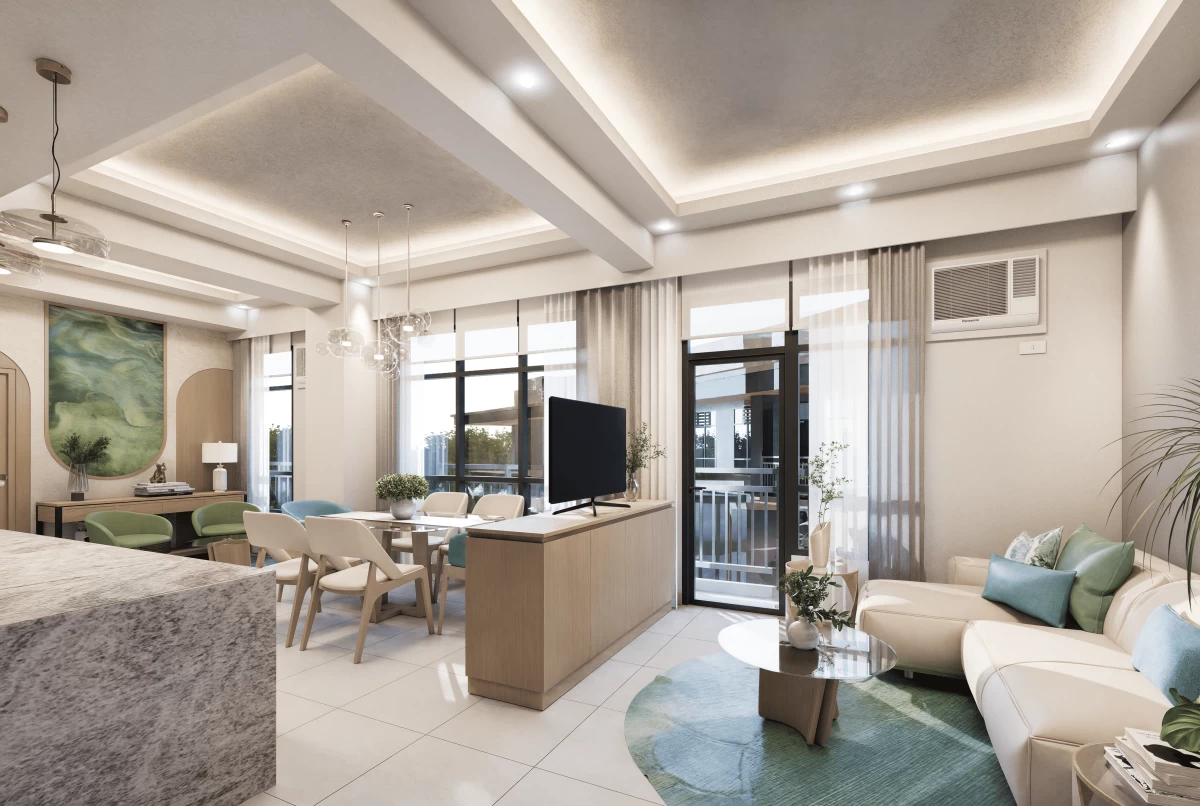 Penthouse living area (Artist's perspective)