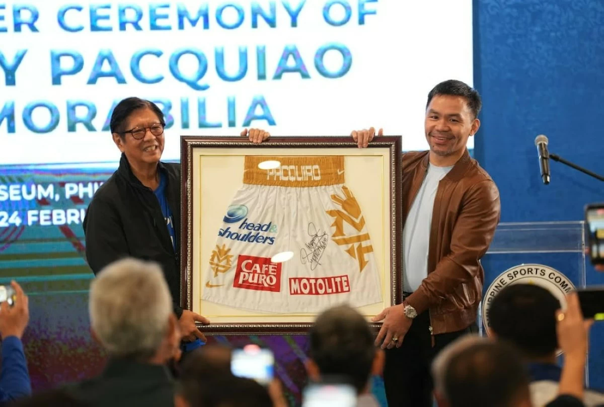 Historic Manny Pacquiao memorabilia formally entrusted to Philippine sports
