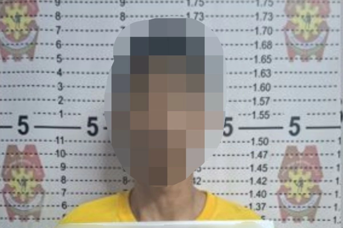 The suspect in Taguig (Photo from Taguig police / SPD) 