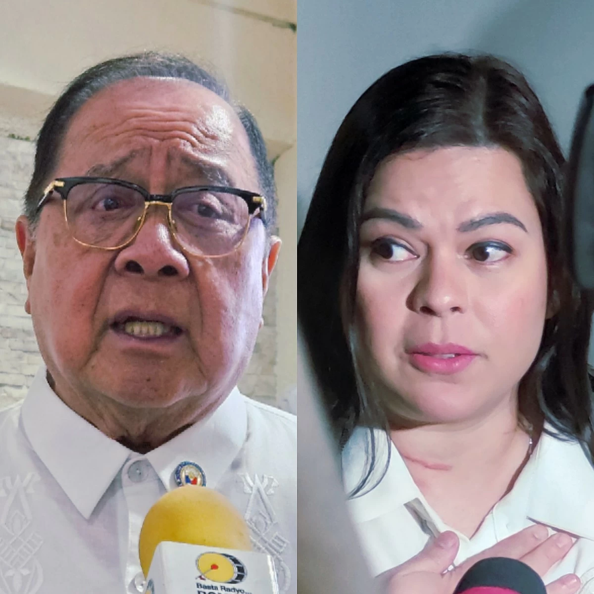 Antipolo City 1st district Rep. Ronaldo "Ronnie" Puno (left), Vice President Sara Duterte (Ellson Quismorio/ MANILA BULLETIN)