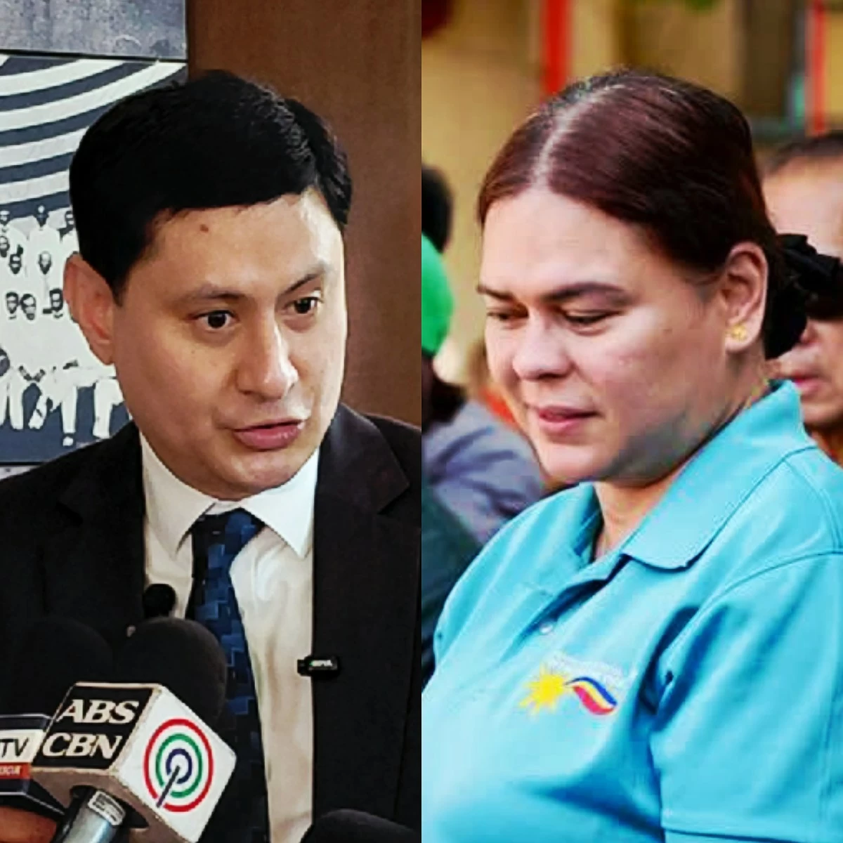 Iloilo 3rd district Rep. Lorenz Defensor (left), Vice President Sara Duterte (MANILA BULLETIN, Facebook)