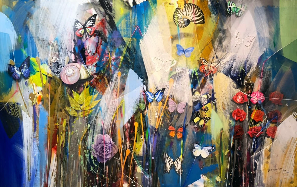 'NEW DAY' acrylic on canvas, 2018