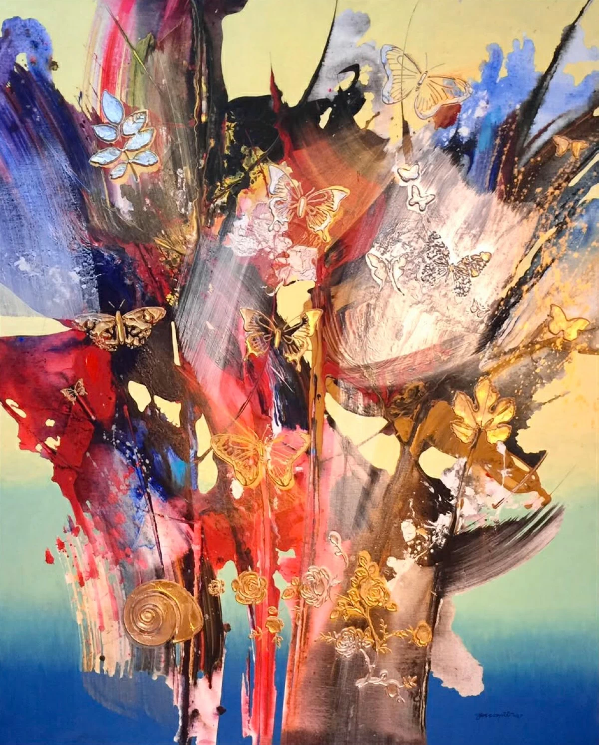 'BRAVURA' acrylic on canvas, 2016