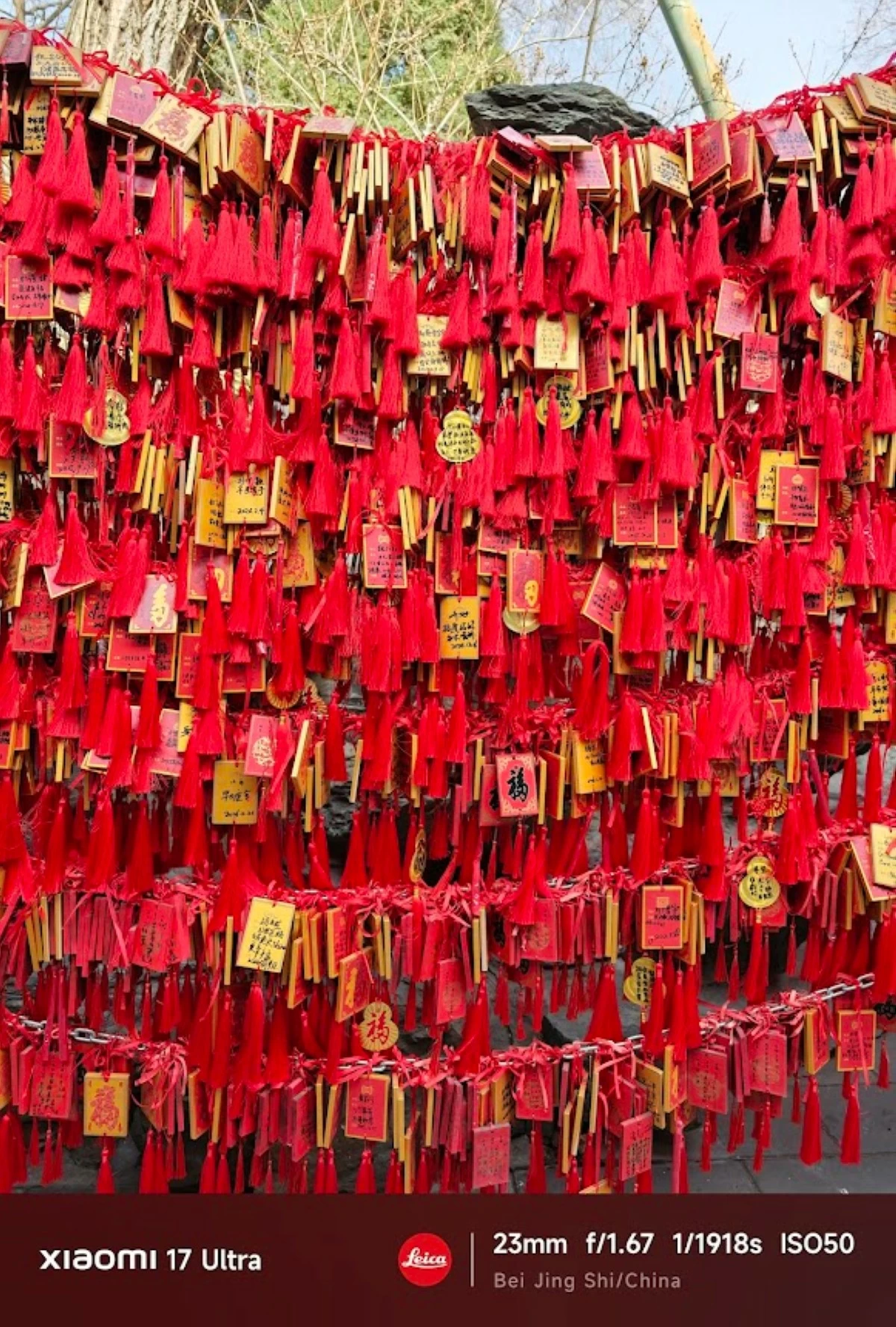 MAKE A WISH. Visitors leave wishes written on blocks of wood at the Prince Gong Mansion. 