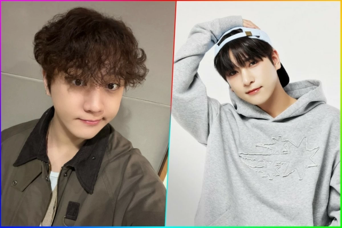 Hangyul (right) of K-pop boy band BAE173 and Hong Joochan of Golden Child (X, Instagram) 