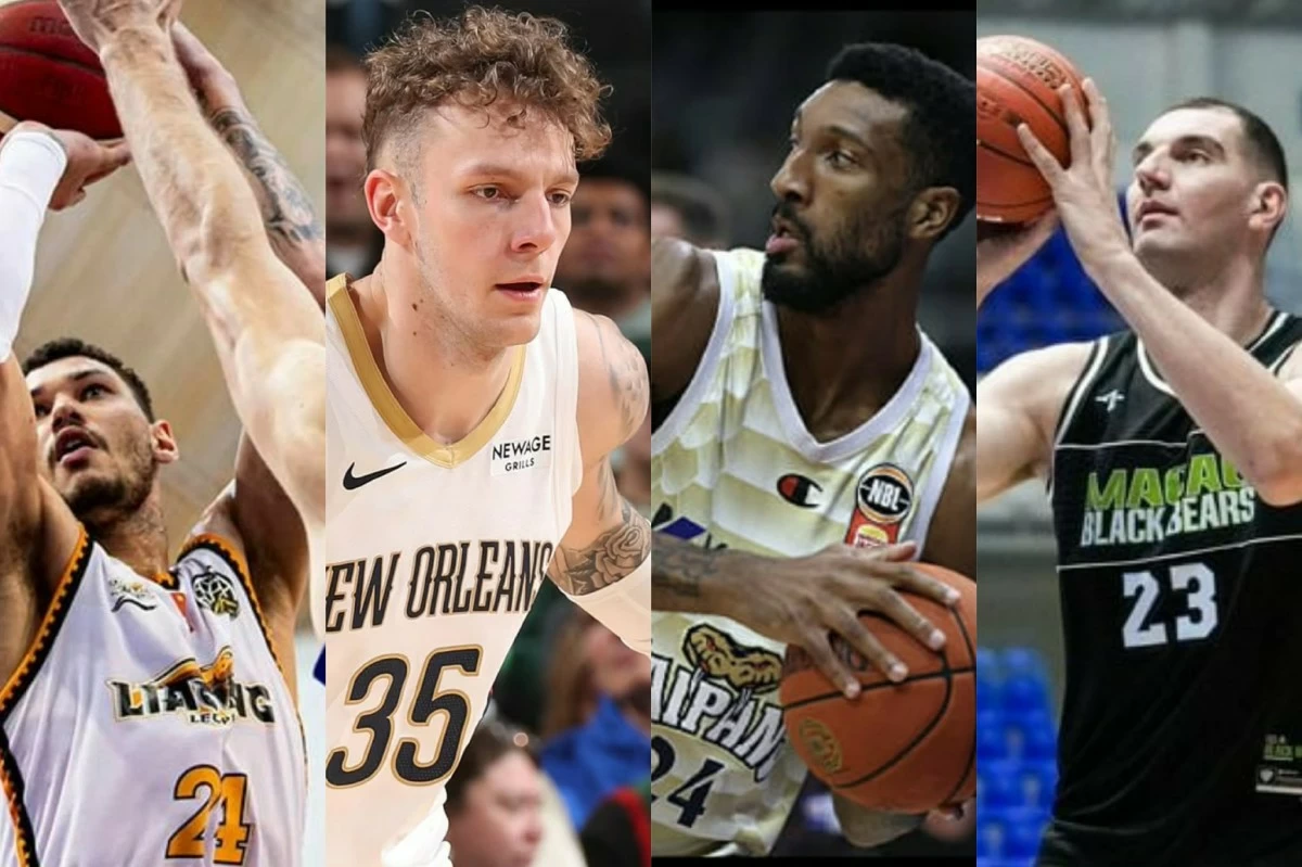 From left, Michael Gilmore (Titan), Kylor Kelly (Converge), Marcus Lee (SMB), and Sam Deguara (Macau).