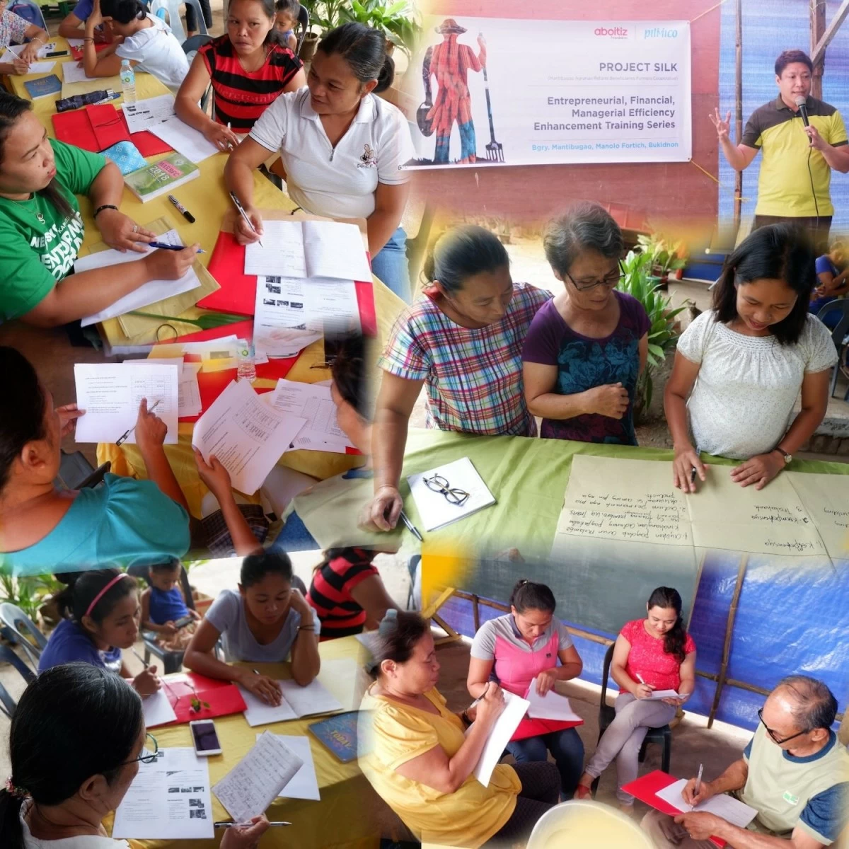 Turning farming into a viable business.
Aboitiz Foods’ Project Silk has helped drive
stronger cooperative revenues and improved
market access for thousands of corn farmers
in the Philippines through assured market
access, capacity building, and post-harvest
support.