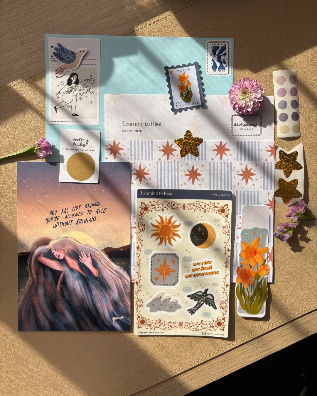 Yasmin's Snail mail for the month of March