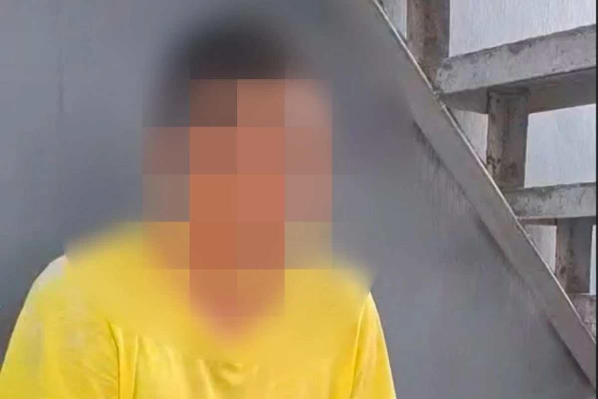 The arrested man in Muntinlupa (Photo from the Muntinlupa police / SPD) 