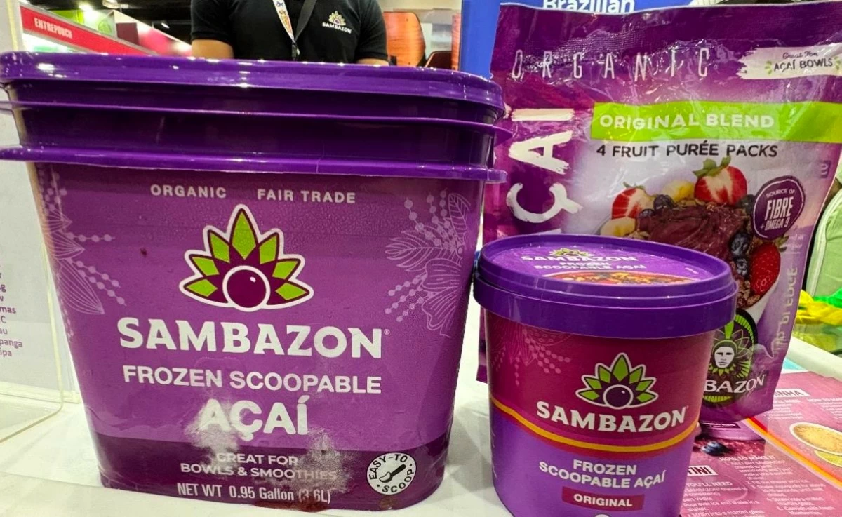 Scoopable frozen açaí — a smooth, refreshing treat ready to enjoy by the spoonful.