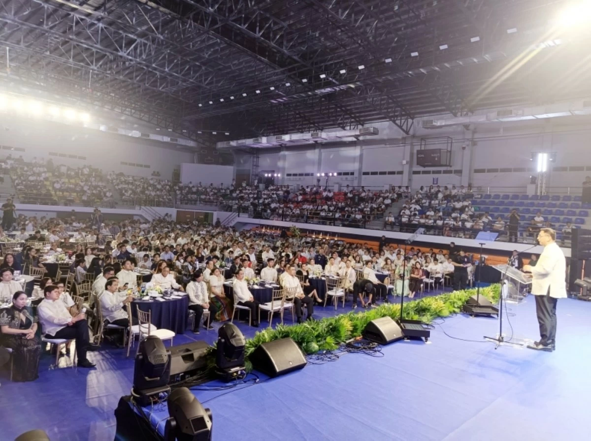 Muntinlupa Mayor Ruffy Biazon delivering his State of the City Address on March 2 (Photo from Muntinlupa PIO) 