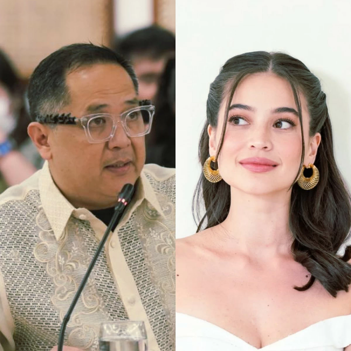Quezon City 4th district Rep. Jesus "Bong" Suntay (left), Anne Curtis (PPAB, Facebook)