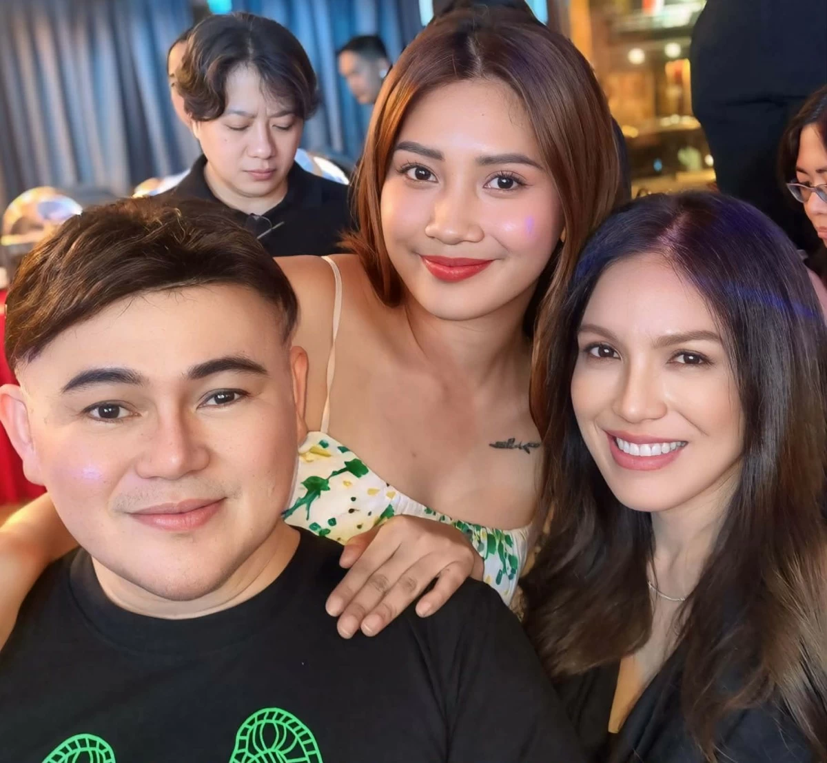 From left: Richard Hinola, Tala Gatchalian, and Charina Carmen Josol