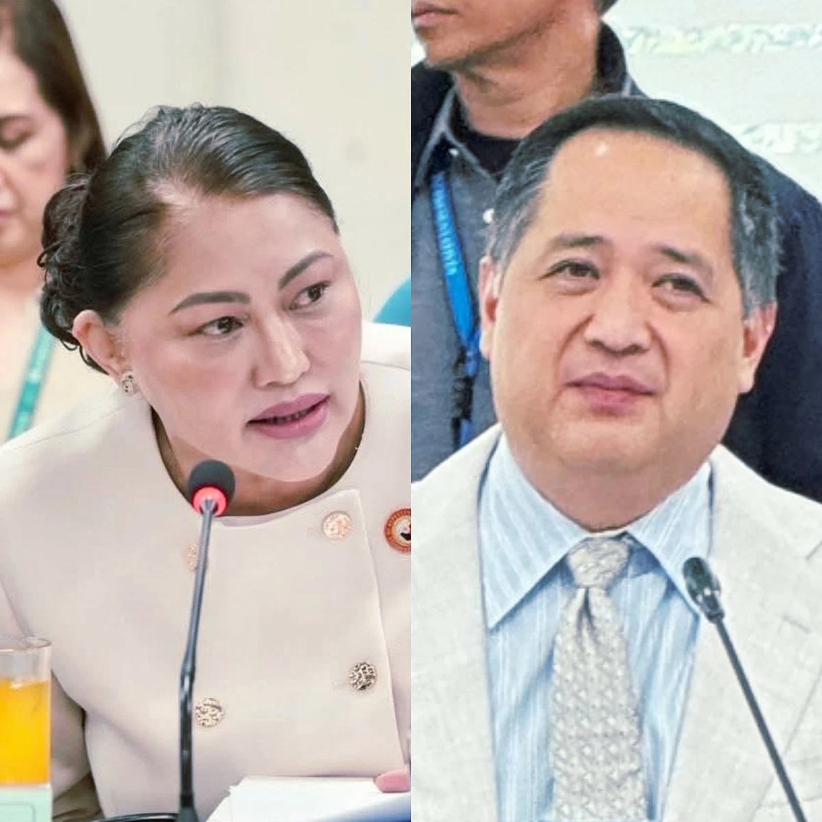 Negros Oriental 3rd district Rep. Janice Degamo (left), Quezon City 4th district Rep. Jesus "Bong" Suntay (Facebook)