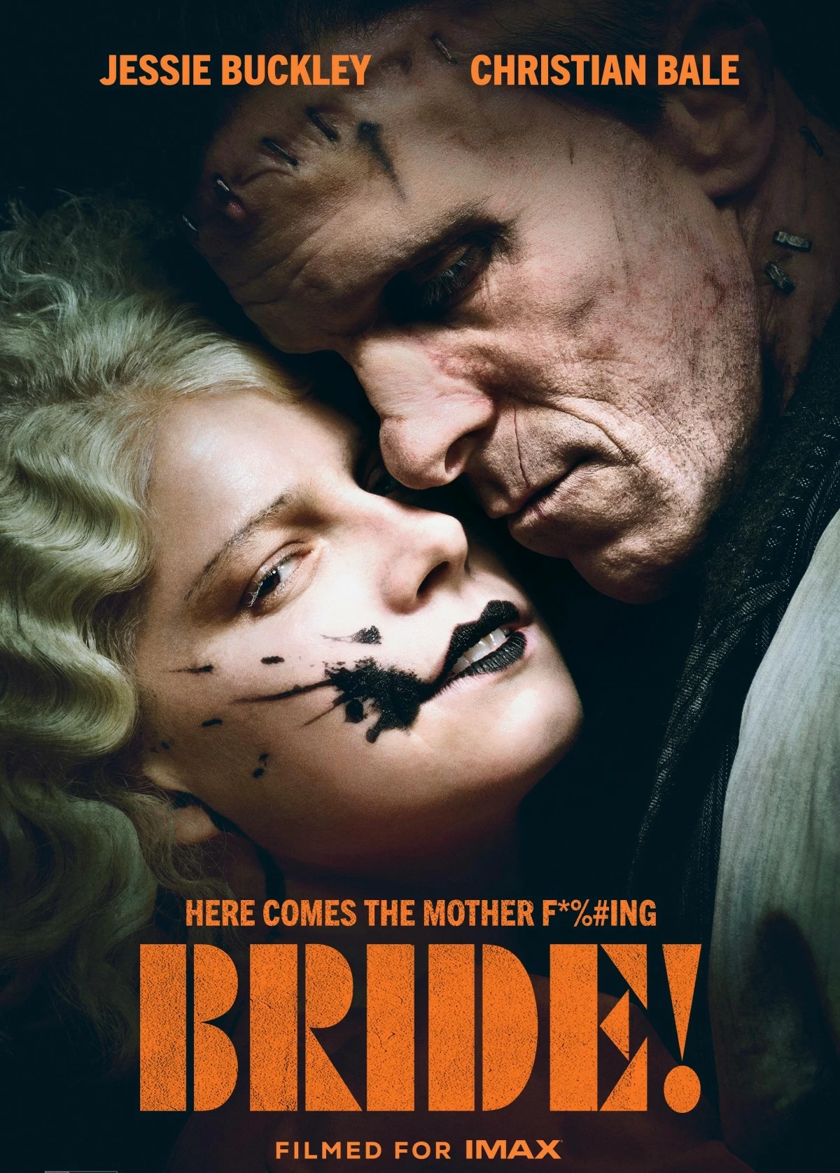 The official film poster of 'The Bride!'