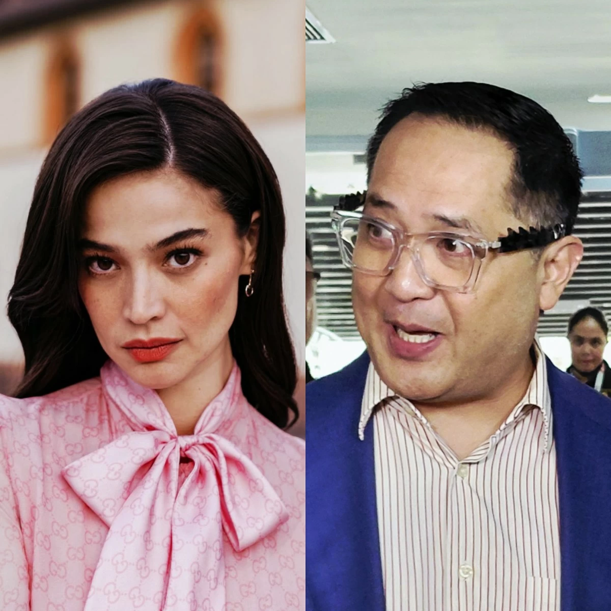 Anne Curtis (left), Quezon City 4th district Rep. Jesus "Bong" Suntay (Facebook, MANILA BULLETIN)