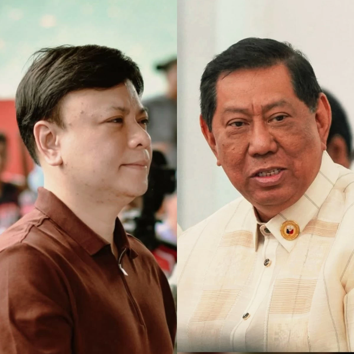 SAGIP Party-list Rep. Paolo Marcoleta (left), Caloocan City 2nd district Rep. Edgar "Egay" Erice (Facebook)