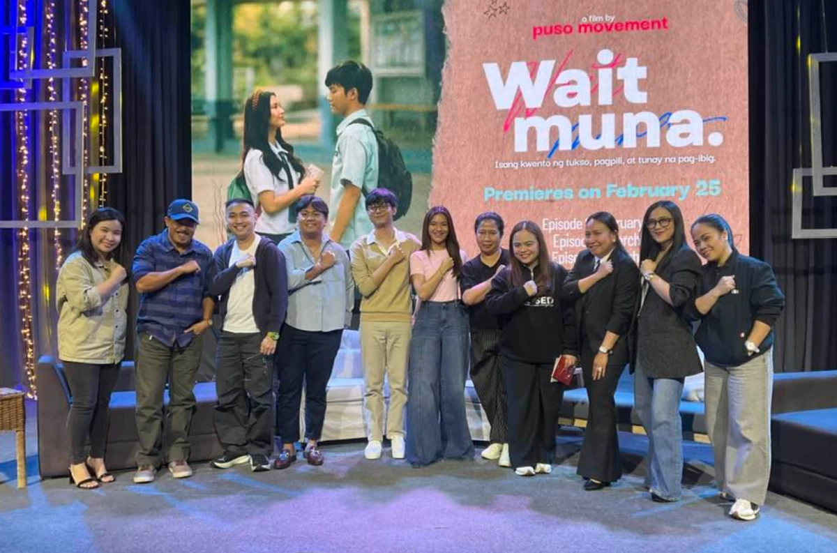 At the  'Wait Muna' press conference in Quezon City.