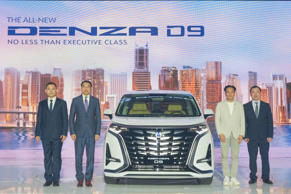 From left: BYD and Denza Philippines Country Head, Adam Hu; BYD Asia-Pacific Auto Sales Division General Manager, Liu Xueliang; BYD Brunei, Philippines & Singapore Managing Director, James Ng; and BYD APAS Intelligent Product Department Manager, Xiao Jinfu.