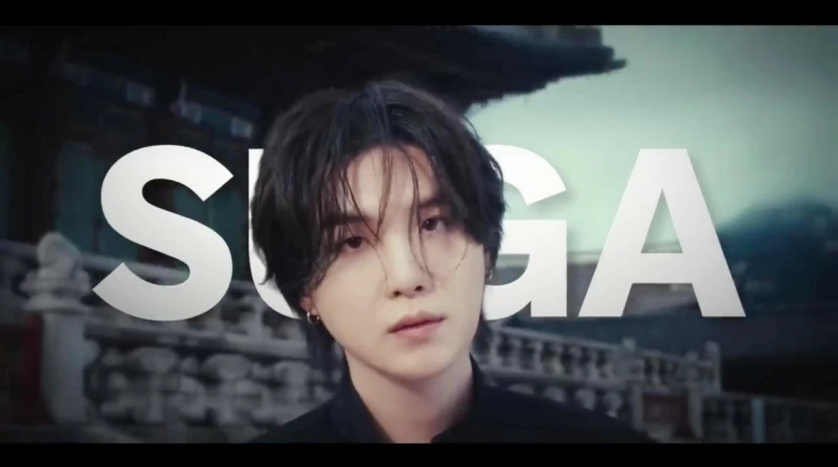 BTS' Suga (Screenshot from Netflix video on YouTube) 