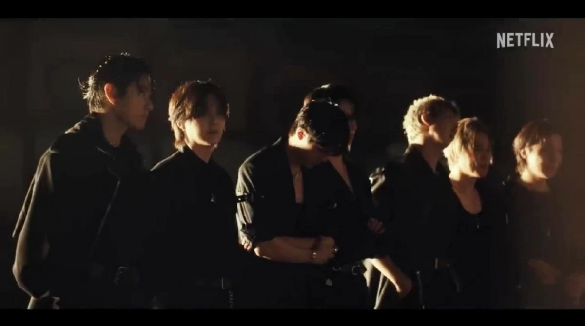 BTS (Screenshot from Netflix video on YouTube) 