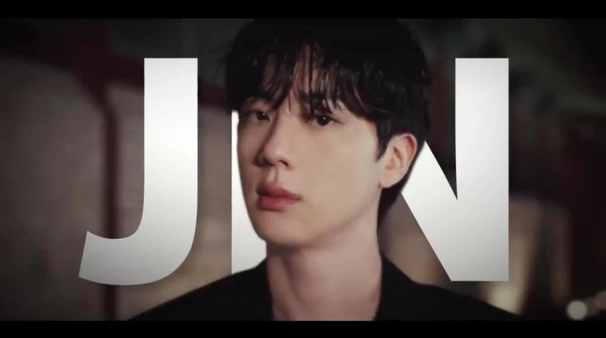 BTS' Jin (Screenshot from Netflix video on YouTube) 