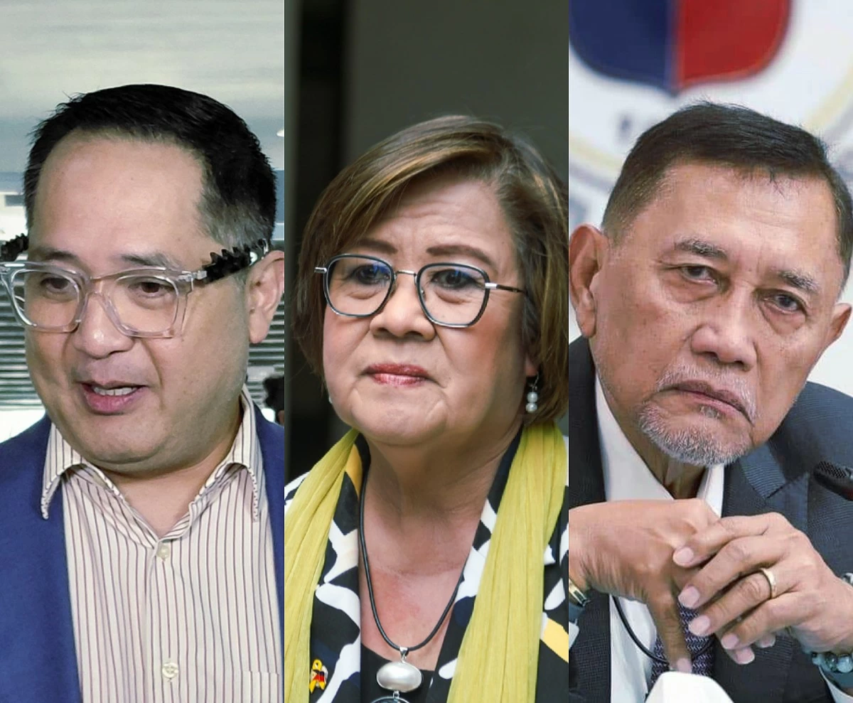 From left to right: Quezon City 4th district Rep. Jesus "Bong" Suntay, Mamamayang Liberal (ML) Party-list Rep. Leila de Lima, Manila 6th district Rep. Bienvenido "Benny" Abante Jr. (MANILA BULLETIN, Facebook)