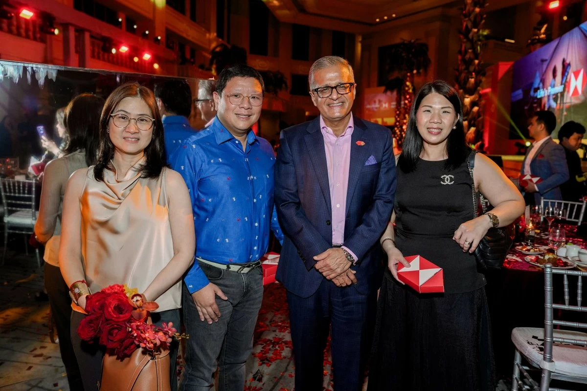 Briggie and Jeffrey Cobankiat, Sandeep Uppal, and Janice Laurel