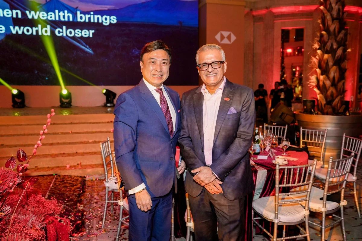 Managing Director of The Peninsula Manila Kevin Tsang with HSBC Philippines CEO and Head of Banking Sandeep Uppal